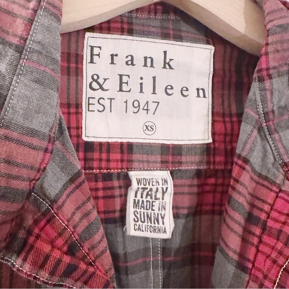 Frank & Eileen Flannel Plaid Shirt Long Sleeve Button Up - Picture 3 of 4